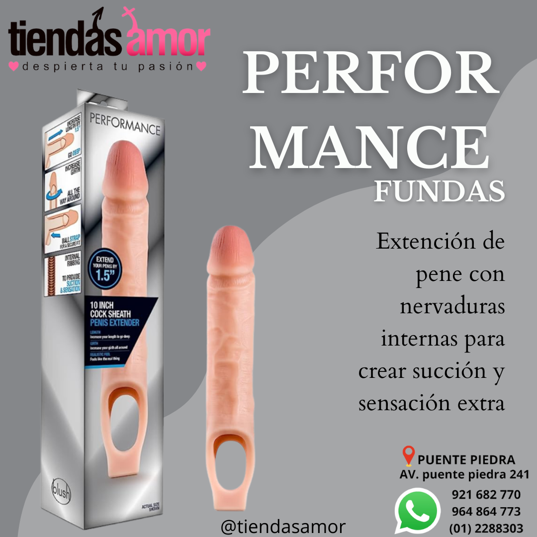 PERFORM COCK SHEATH PENIS EXT 11.5 VAN Suave y realista